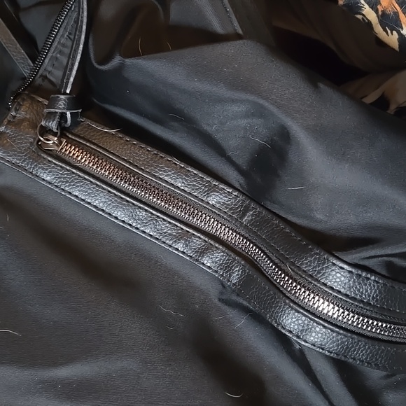 Botkier New York Black Large Tote Nylon Zipper Shoulder Bag - Picture 5 of 11